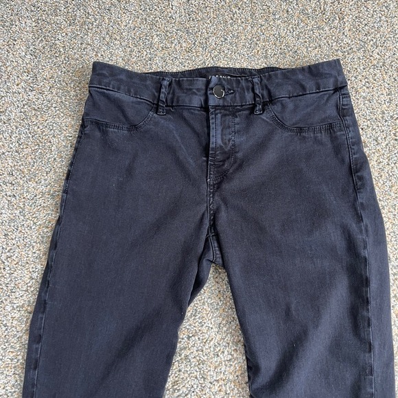 J. Brand Anja Pants Women's 25 Cuffed Skinny Leg Low Rise Black Stretchy Cropped - Picture 2 of 8